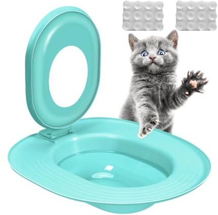Kit D'entraîneur De Toilette Pour Chats - Entraîneur De Litière Pour Chats | Potty De Siège D'Ornement Réutilisable | Outil De Formation D'hygiène Pour Animaux De Compagnie Pour Enseigner Aux