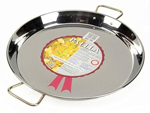 La ideal Paella-Pfanne, Edelstahl, silberfarben, 42 cm, 1 Stück