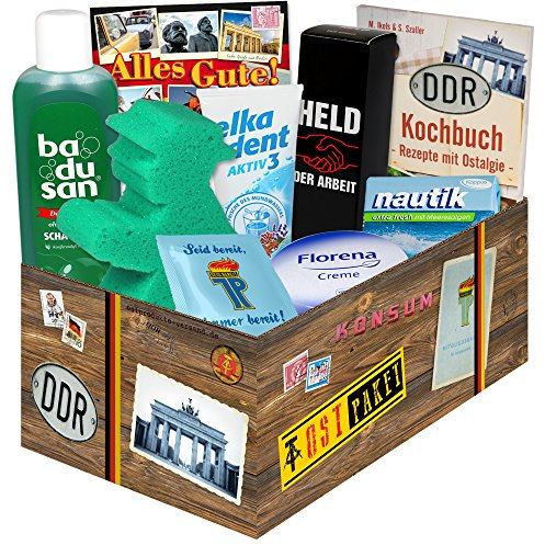 Geschenkset DDR/Pflege Box + Ostprodukte/Geschenk zum Geburtstag für Sie