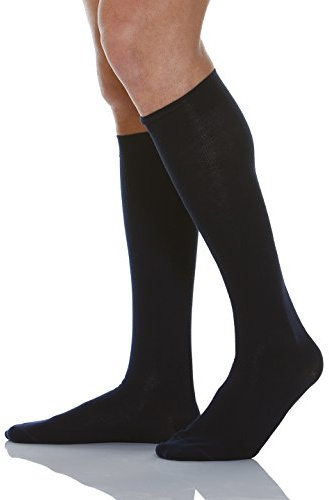 RelaxSan 920-new (Blå, Sz.6) Strumpor, inhållande, unisex, bomull, gradvis kompression 22-27 mmHg