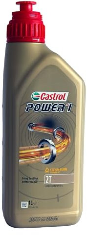 LUBRIALPHA - Olio Motore 2 Tempi Power 1 2T | Protezione Avanzata | Formula Antifumo | Prestazioni Ottimizzate | Per Scooter e Moto | 12x1L