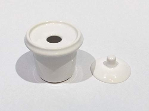 SCHOOL DESK INKWELL white ceramic ink pot china insert with lid calligraphy ink pot