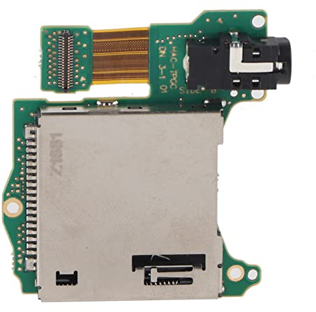 Lazmin Game Cartridge Card Slot, Metal + ABS Host Card Slot Game Cartridge Card Tray Earphone Hole Port, for Console