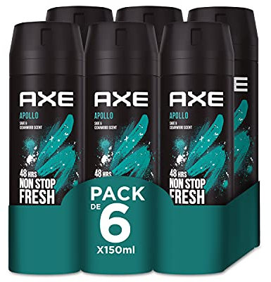 Axe Desodorante Bodyspray Apollo 150ml, pack de 6 unidades