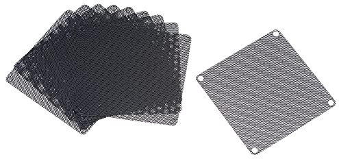 sourcing map 10 st. PC fläktfilter med skruvar för kylning dammtätt skydd PVC 90 mm