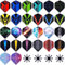 WIN.MAX Standard Dart Flights 30 Sätze 90 PCS pro Packung für Soft/Steel Tip Dartpfeile Spiele (78 Stück)