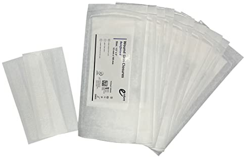 Endure Ind Wound Closure Reinforced Skin Adhesive, 3 Strips per Sheet, 2 Sheets per Pouch, 10 Pouches, 60 Total Units (½” x 4”)