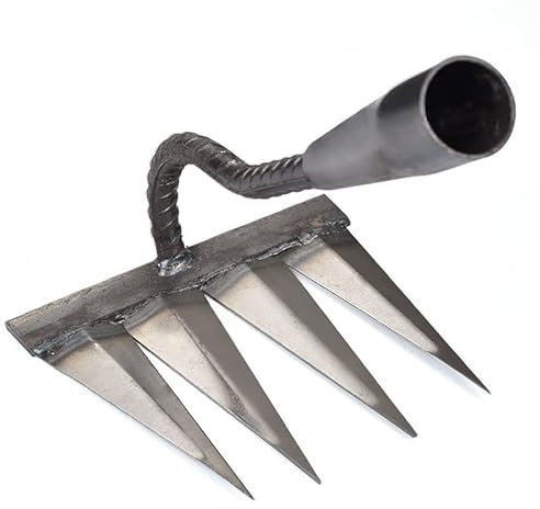 HAOANGZHE Garden Rake Heavy Duty Soil Rake, Carbon Steel Rake For Gardening, Garden Rake, Soil Rake, Leaf Rake, Turf Rake, Grass Cutter, Rake, Garden Tools, Einfach zu bedienen