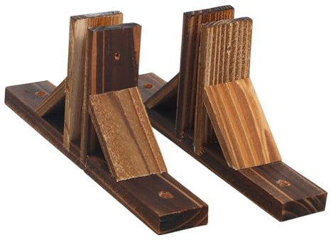 Base De Clôture De Jardin 2 Pièces Support De Clôture en Bois Matériau De De L'intimité