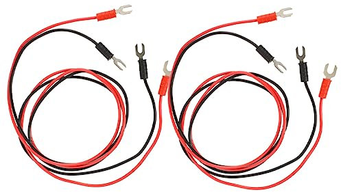 FUNOMOCYA Phonographen Anschlusskabel 4 Stück U-förmig Isoliert Erdungskabel Für Plattenspieler Kupferleitung 2 Farben Je 2 Stück Für Verstärker Und Vorverstärker Brummfreie Signalübertragung