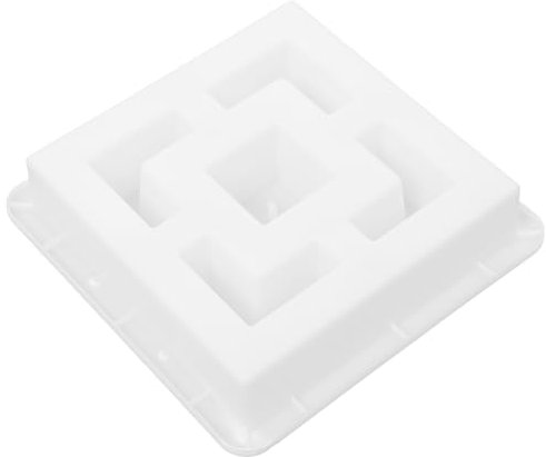 DIKACA Stampo in Plastica Per Mattoni Casseri in Calcestruzzo Per Stampo in Cemento in Pietra Di Cemento Stampo Per Mattoni in Cemento Bianca