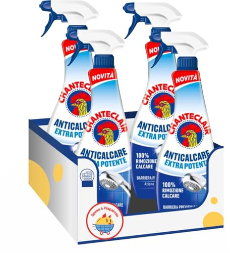 Anticalcare Universale Antigoccia – 600 ml – Pulizia Potente e Protezione dal Calcare kit con Spugna Brandizzata SPESA & RISPARMIO Inclusa – Variazioni 4/8/12 Pezzi (4)