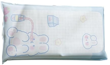 Fictory Almohada de agua refrescante de verano para siestas de estudiantes, diseño de dibujos animados, gel de cristal de hielo, cómoda y reutilizable