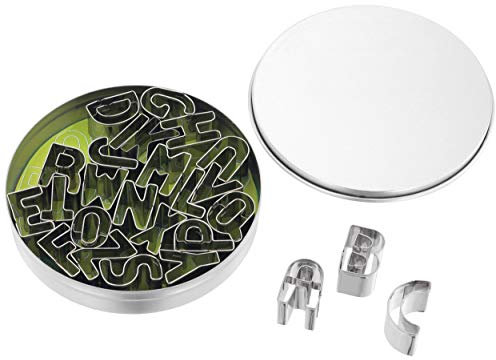 Set of 26 Small Alphabet Cutters Stainless Steel TC204