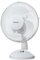 Benross 43910 9-Inch Standing Desk Fan/Easy Push Control Buttons / 2 Speed Settings/Oscillating Head/Safety Guard/Use in Home, Office, Commercial & More / 20W, 20 W, White