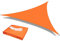 HEYOMART Sonnensegel Dreieck 2 x 2 x 2m Wasserdicht Sonnenschutz inkl Befestigungsseile PES Polyester mit UV Schutz für Garten Terrasse Camping, Orange