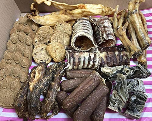 Natural Dog Treats & Dog Chews By Petorama | 48 Natures Menu Dog Food | Puppy Food And Dog Chews Long Lasting Natural | Rabbit Ears With Fur For Dogs, Chicken Feet For Dog, Fish Dog Treats & Trachea