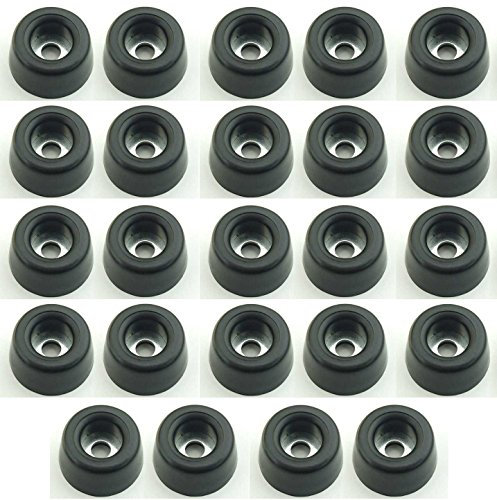Adam Hall Hardware 4903 M24 AH - 24er Set Gummifuß 20 x 9 mm schwarz im Beutel