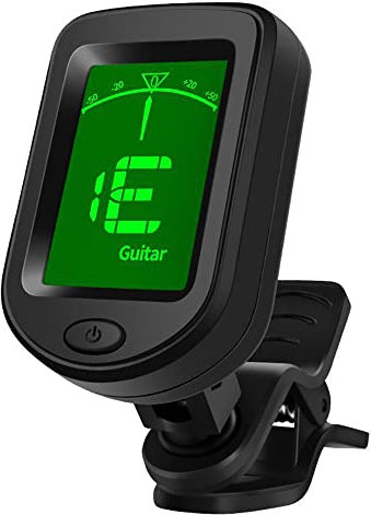 Newaner Gitarrenkapodaster/-stimmgerät zum Anklipsen für Gitarre, Bass, Violine, Ukulele, chromatisch