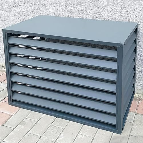 Cache Climatiseur Exterieur Aluminium, Couverture De Climatiseur, Clôture De Confidentialité Extérieur, Écran De Clôture For Climatiseur, Protection De Unité Extérieur Pour Pompe À Chaleur (Color : G