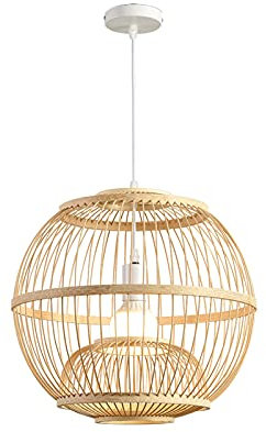 Lámpara colgante retro con linterna Luces colgantes tejidas de bambú redondas Iluminación de suspensión ajustable en altura Iluminación de techo para dormitorio Araña japonesa Día de conmemoración