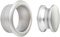 SOTECH Push-Lock Pomo Midi Ø 23 mm aspecto acero inoxidable incl. roseta para puerta de 19 mm de grosor, pomo apto para minicerradura