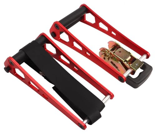 BuyWeek Compound Bogenpresse, Ratschenstil Compoundbogen Presse String Wechsler Einstell Werkzeuge Aluminiumlegierung Ratsche Loc Presse (Rot)