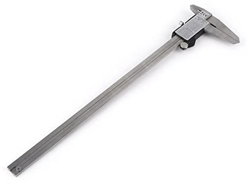 Calipadora Digital, Calibración Vernier de Acero Inoxidable 0-300 Mm, Pantalla LCD Grande, Tornillo de Bloqueo para una Cuchilla Medición Profundidad, Mandíbula Medición Externa e Interna con Lineal
