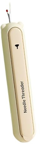 Generico Enhebrador para agujas de costura, herramienta de costura – Accesorio manual con mango antideslizante para quitar – Para aficionados principiantes adultos y ancianos