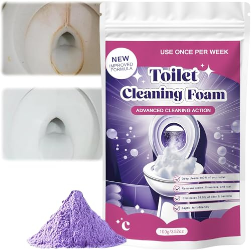 Toilet Cleaning Foam, Toilet Cleaner,Detergente per WC,Disincrostante Wc,Cleaning Block Wc,Pulizia Profonda Della Schiuma, 100g Foam for Sparkling Clean Toilet (1PCS)