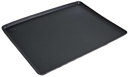 WALSER Schaumstoff Kofferraummatte, Universal Kofferraumwanne, Schmutzfangmatte, Mehrzweckwanne, Allwetter Schaumstoffwanne Größe: S - 50x90cm Silber Schwarz