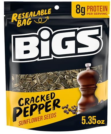 BIGS Sunflower Seeds, Cracked Pepper Flavor, 5.35 oz.