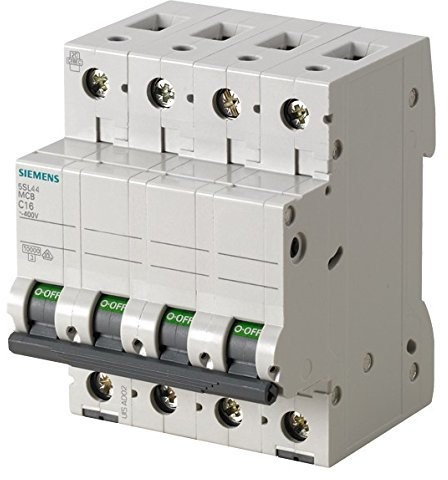 Siemens 5sl4 – Leitungsschutzschalter 10 kA curva-c 4 polig 40 A 70 mm