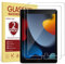 OMOTON 2 Stück Panzer Schutz Glas für iPad 9 (2021)/ iPad 8 (2020)/ iPad 7 (2019)/iPad Air 3 und ein Ausrichtungswerkzeug, HD Schutzfolie für iPad 10.2 inch, 9H Härte, Kratzfest, Blaschenfrei