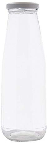 Milo srl PZ 20 Bottiglie per Passata di Pomodoro in Vetro 720 ML Bocca Larga Completa di Tappo 53 MM (PZ 20 Bottiglie 720 ML)