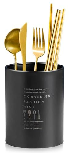 Cyrank Küchenutensilienhalter, Kochlöffelhalter, Essstäbchen Utensilienhalter Küche, Besteckhalter, Besteckkorb, Küchenutensilien Aufbewahrung Für Stäbchen, Gabel, Löffel 10x13cm