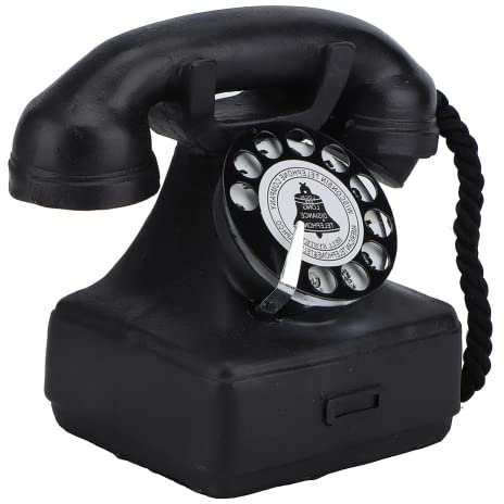 Shipenophy Teléfono Fijo Retro, Teléfonos de Superficie Lisa Línea Fija Barata con Contestador Teléfono Antiguo Encanto de Teléfono para Cosplay para Tomar Fotos
