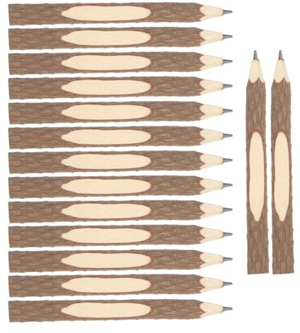 Ciieeo 30 Pcs Bark Pencils Pencil Crayonsbirch Bark Tree Branch School Supplies Novelty Wooden Pen Novelty s Wooden Tree s Twig With Eraser Log Wood