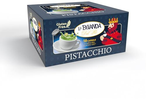 La Bevanda Del Rè - 16 Capsule Caffe Compatibili Con A Modo Mio - Al PISTACCHIO