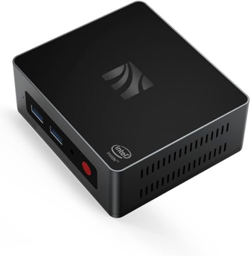 KUYIA Mini PC, Intel Celeron J4125(upto 2.7GHz) 8GB RAM 128GB SSD Portable Mini Computer, Barebone PCs, Windows 10 Mini Desktop PC Business Computer Supports 4K HD Dual HDMI, WiFi (2.4G+5.8G) Ethernet