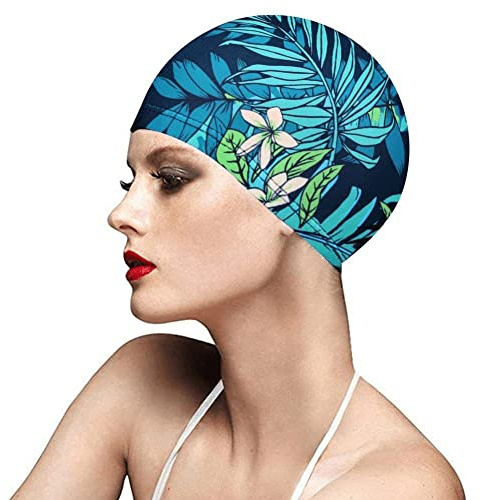 Lpitoy Bonnets De Bain Imperméables avec Protection des Oreilles pour Femmes Et Hommes, Adaptés Aux Cheveux Longs Et Aux Outils De Natation Courts