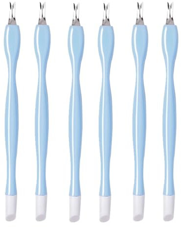 Nagelhautgabel, 6 Stück Cuticle Trimmer, Cuticle Pusher, Edelstahl Dead Skin Gabel, für Frauen Mädchen Maniküre