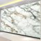 Carta da Parati Moderna 400 x 280 cm Modello in marmo grigio e bianco Fotomurale Carta Parati 3D Murale Decorazione Soggiorno Camera de Letto Sala Ufficio Corridoio Decorazione