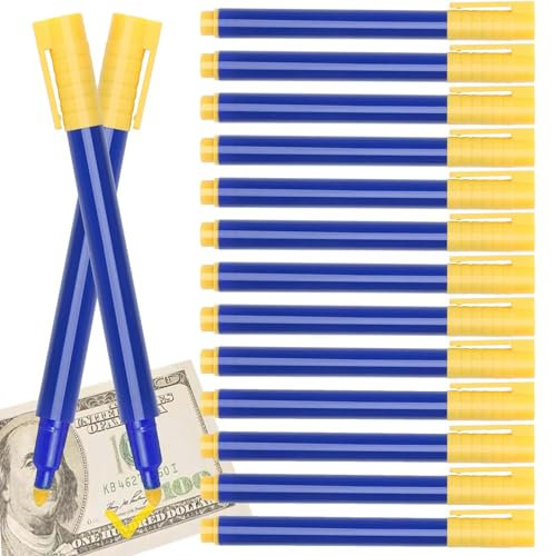 15 Stück Geldscheinprüfer Stift, Geldscheinprüfer, Geldprüfstift, Falschgeld Stift, Falschgeld, Prüfstift Falschgeld, Falschgeld Prüfstift, Falschgeld Prüfer, Stift Geldscheinprüfer, Geldprüfgerät