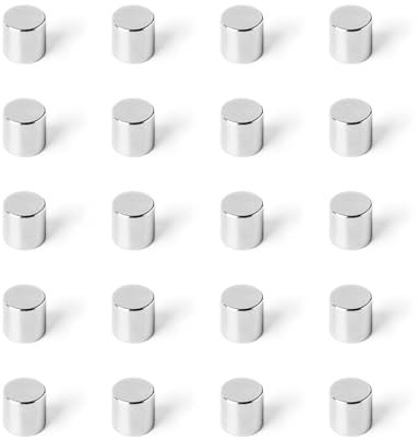 Strong Magnets Neodym Magnet - Rund 4 x 4 mm - 20 Stück - Extra stark, hält bis 500 g - Für Magnettafel, Kühlschrank, Whiteboard, Pinnwand, Büro