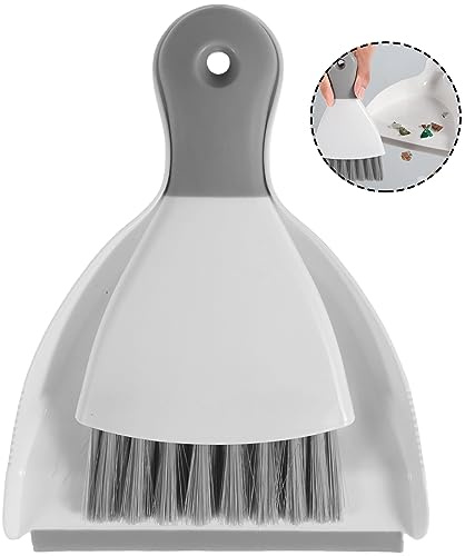 Mini Dustpan and Brush Set Portable Table Top Cleaning Brush and Dustpan Set Dining Table Crumb Sweeper with Soft Bristles Multipurpose Desktop Keyboard Cleaning Tools for Home Office
