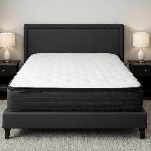 Kosmi Matelas Roulé Hybride Mémoire de Forme – 29 cm – Ressorts Ensachés & Surmatelas Intégré – 3 Zones de Confort – Tissu Stretch Deluxe – Tailles 140x190, 160x200, 180x200 cm (160x200cm)
