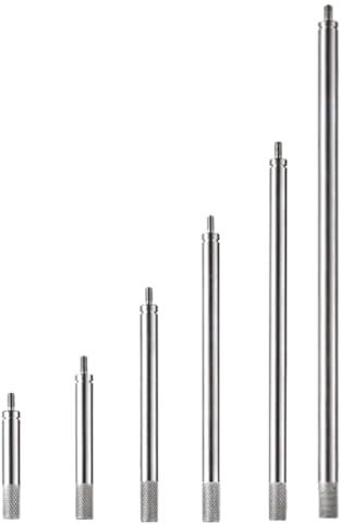 Ujjdwiurgh 6 st visarindikator förlängningsstjälk set, M2,5 tråd, 30-150 mm längder, mätning för urtavla och digitala indikatorer