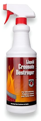 Meeco's Red Devil 12 Liquid Creosote Destroyer - Creosote Remover for Wood stoves & Fireplace Inserts (32 fl oz) - Made in The USA