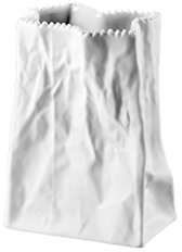 Rosenthal Do not Litter Tütenvase Weiss matt 14 cm